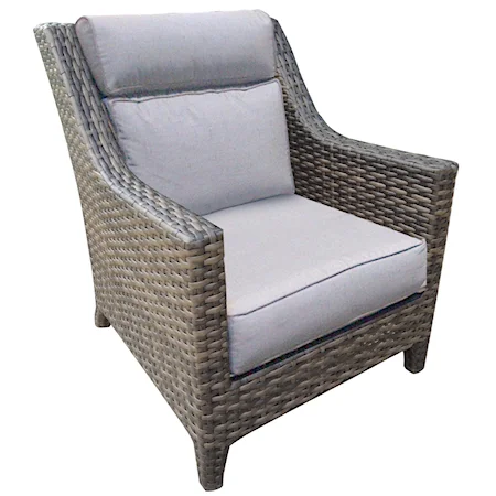 High Back Lounge Chair w/ Cushion